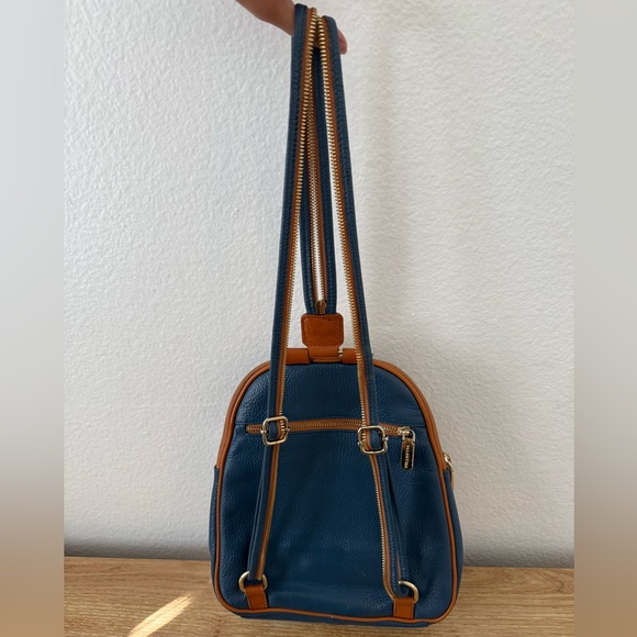 Valentina Italian Leather Convertible Sling Mini Backpack - Picture 10 of 15